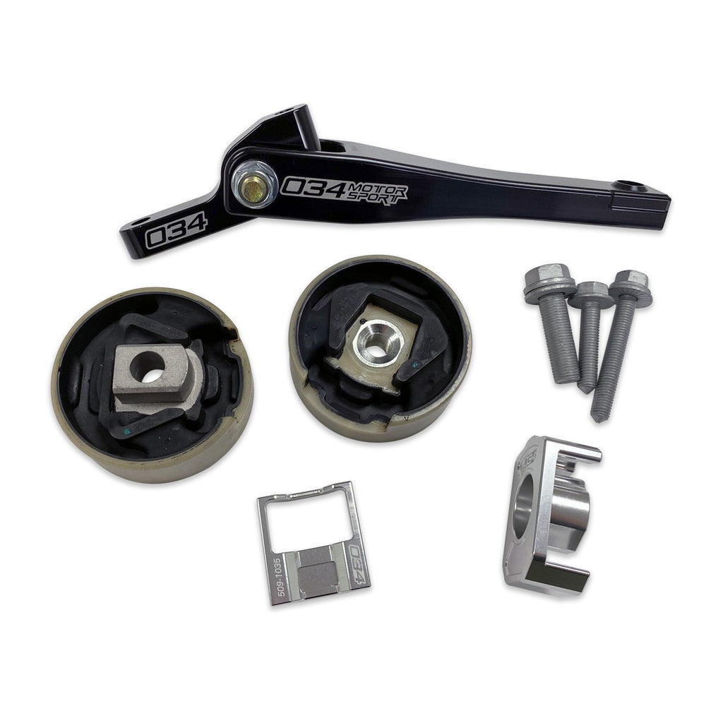 034Motorsport Billet Spherical Dogbone Mount Performance Pack w/ Pucks, Audi 8V, 8S, VW Mk7,Mk7.5 - 6 Speed Manual/DSG