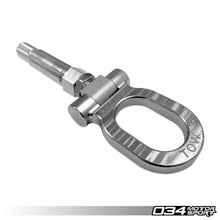 Load image into Gallery viewer, 034MOTORSPORT STAINLESS STEEL TOW HOOK - 105MM FOR AUDI MQB/B8/B8.5/B9 AND VOLKSWAGEN MQB