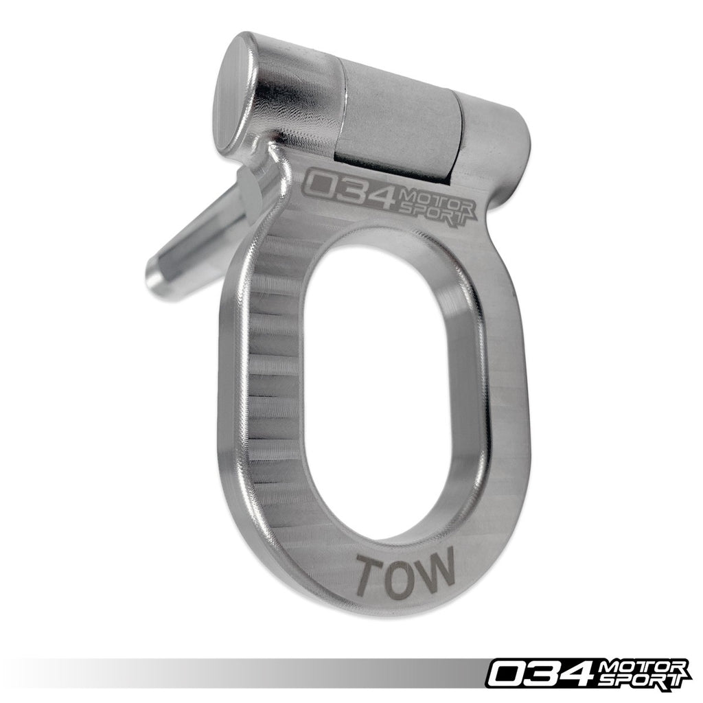 034MOTORSPORT STAINLESS STEEL TOW HOOK - 145MM FOR AUDI B8/B8.5