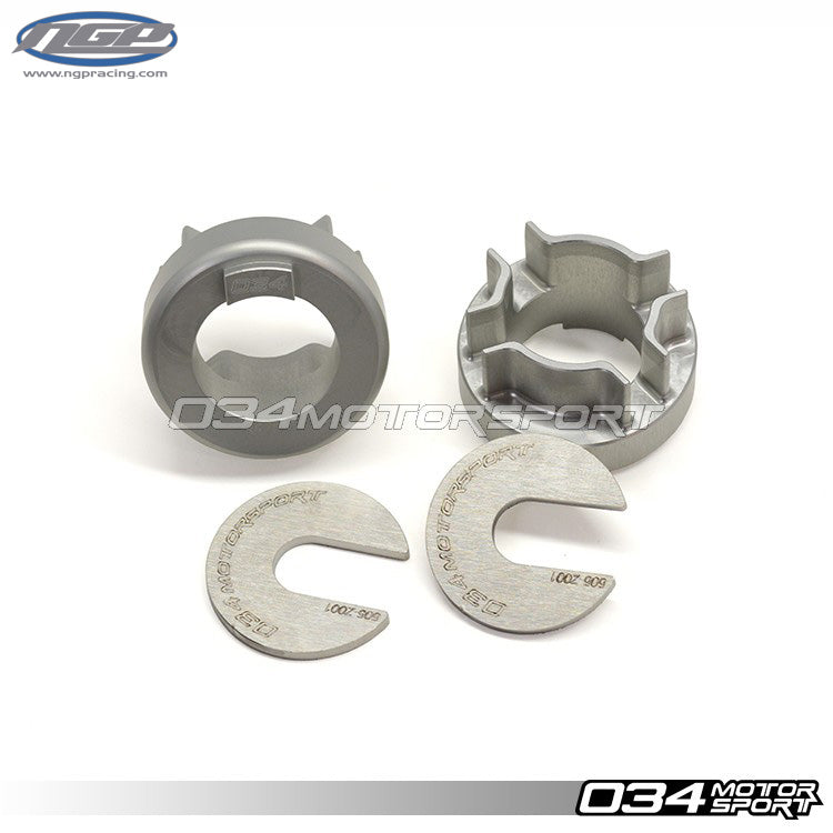 034Motorsport Rear Differential Carrier Mount Insert Kit, B6/B7 Audi A4/S4/RS4, Billet Aluminum