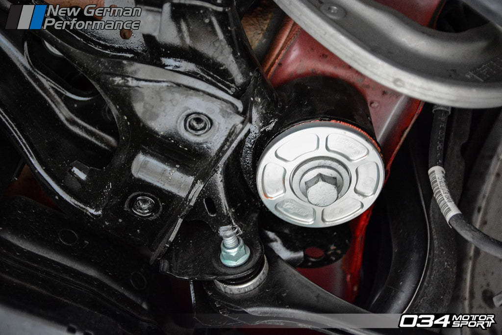 034 Motorsport - Billet Aluminum Rear Subframe Inserts - B9 Audi A4