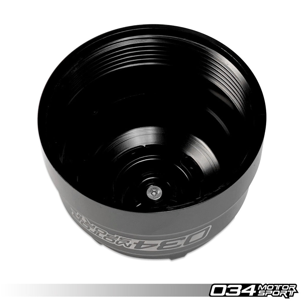 034MOTORSPORT BILLET OIL FILTER HOUSING, B8/B8.5/C7 AUDI EA837 3.0T SUPERCHARGED VEHICLES