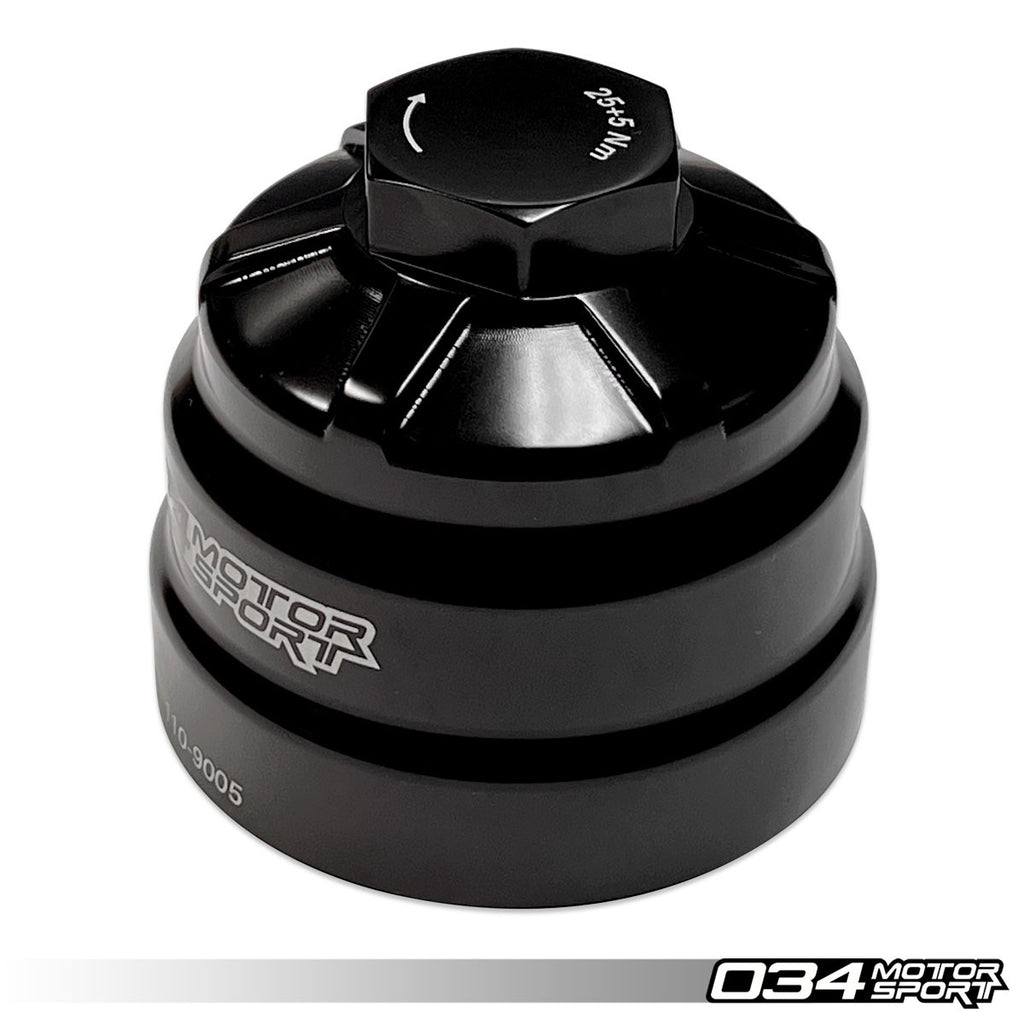 034MOTORSPORT BILLET OIL FILTER HOUSING, B8/B8.5/C7 AUDI EA837 3.0T SUPERCHARGED VEHICLES