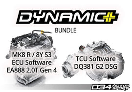 034Motorsport VW Mk8 Golf R, 8Y Audi S3 EA888.4 2.0T Dynamic+ ECU & DQ381 G2 TCU Software Tuning Bundle