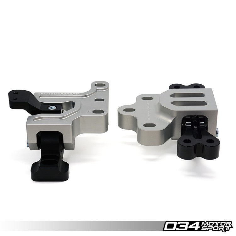 034Motorsport StreetSport Engine/Transmission Mount Pair, Billet Aluminum - VW Mk5, Mk6, Audi 8P, 8J