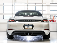 Load image into Gallery viewer, AWE Tuning Porsche 718 Boxster / Cayman Touring Edition Exhaust - Chrome Silver Tips