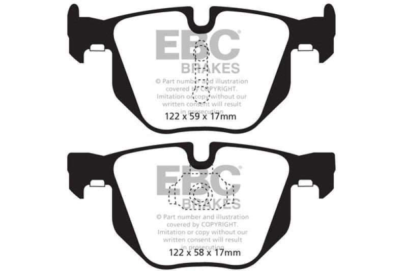 EBC 10-14 BMW X5 3.0 Turbo (35) Yellowstuff Rear Brake Pads