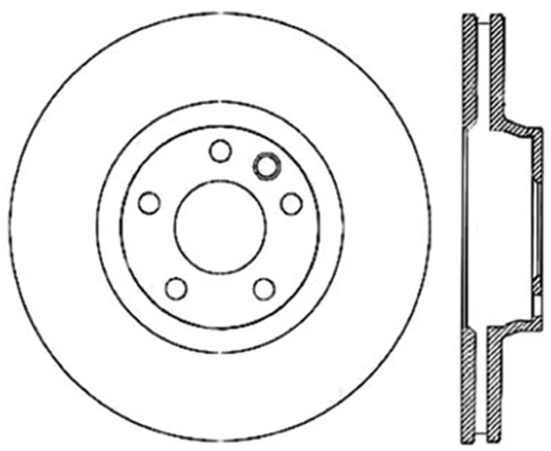 StopTech Power Slot 07-15 Audi Q7 / 04-17 Porsche Cayenne Front Left Cryo Slotted Rotor