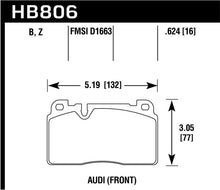 Load image into Gallery viewer, Hawk 16-17 Audi A6 HPS 5.0 Front Brake Pads