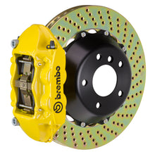 Load image into Gallery viewer, Brembo 04-10 5-Series (Excl. xDrive/M5) Rear GT BBK 4 Piston Cast 345x28 2pc Rotor Drilled- Yellow