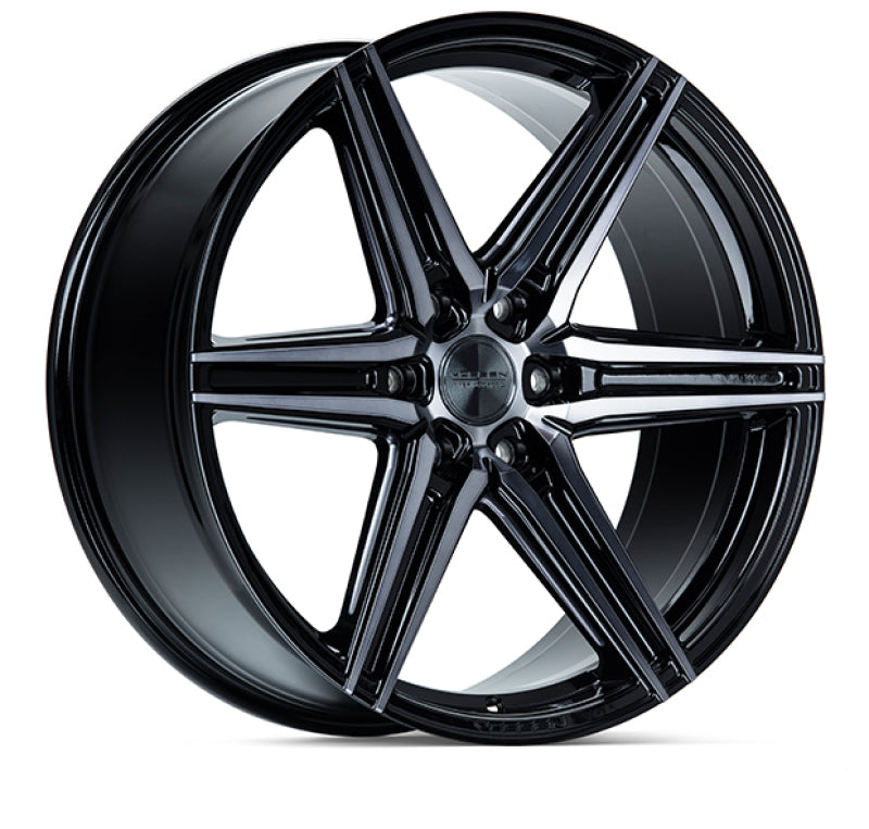 Vossen HF6-2 22x9.5 / 6x139.7 / ET20 / Deep Face / 106.1 - Tinted Gloss Black Wheel