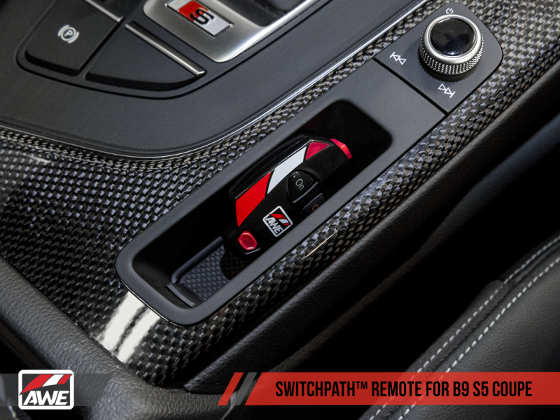 AWE Tuning Audi B9 S4 SwitchPath Exhaust - Non-Resonated (Black 102mm Tips)