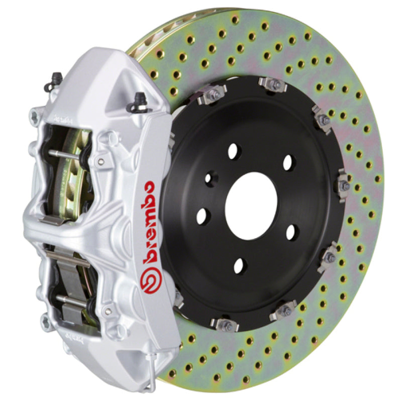 Brembo 19-22 A-Class (Excl AMG) Fr GT BBK 6Pis Cast 365x34 2pc Rotor Drilled-Silver