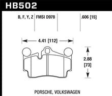 Load image into Gallery viewer, Hawk Porsche / Volkswagen HPS Street Rear Brake Pads