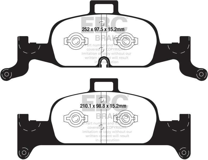 EBC 2018+ Audi A4 Allroad Quattro 2.0L Turbo Ultimax2 Front Brake Pads