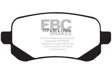 Load image into Gallery viewer, EBC 08-11 Chrysler Town &amp; Country 3.3 Extra Duty Rear Brake Pads