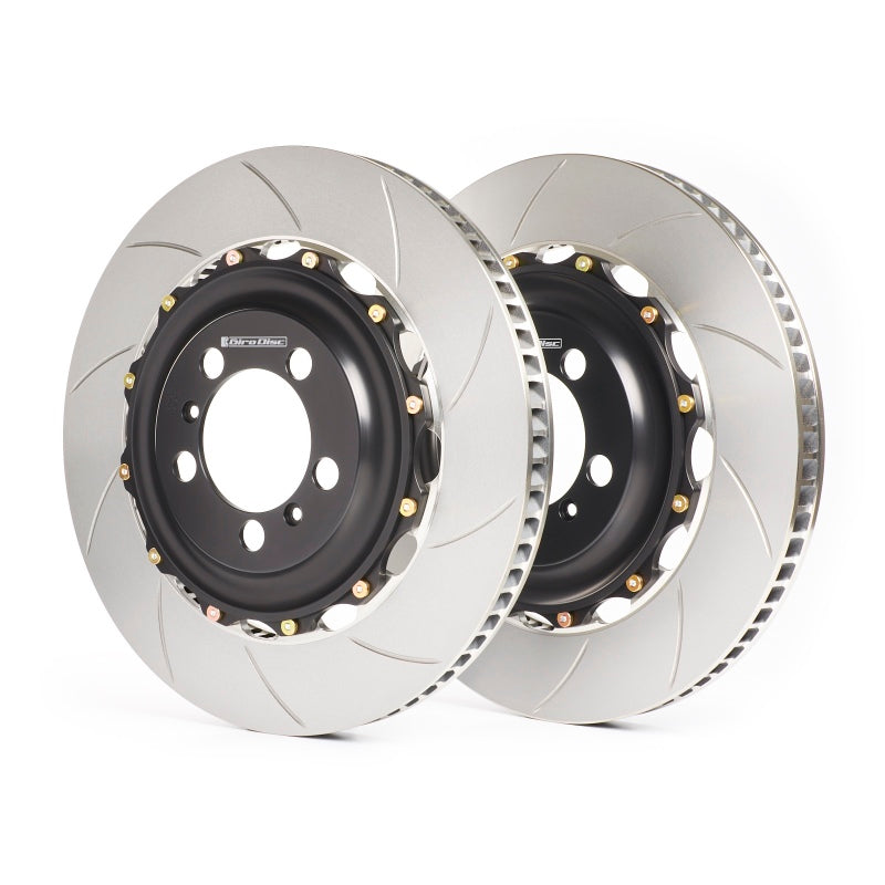 GiroDiscAudi C5 RS6 380mm Zinc Plated Slotted Front Rotors (w/Spacers)