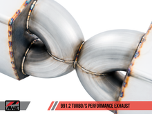 Load image into Gallery viewer, AWE Tuning Audi B9 S5 Sportback Touring Edition Exhaust - Non-Resonated (Black 102mm Tips)