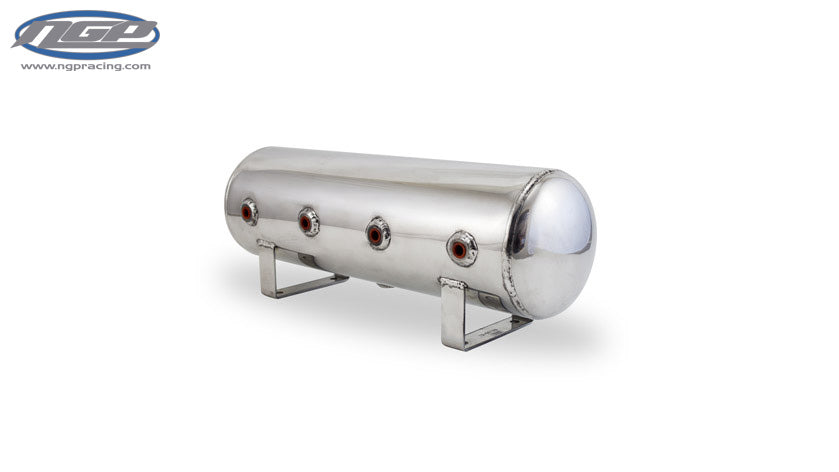 Air Lift Performance - 2.5 Gallon Aluminum Air Tank - Polished