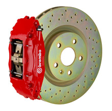 Load image into Gallery viewer, Brembo 82-89 6-Series Front GT BBK 4 Piston Cast 2pc 332x32 1pc Rotor Drilled-Red