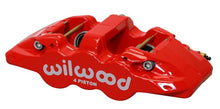 Load image into Gallery viewer, Wilwood Caliper-Aero4 - Red 1.12/1.12in Pistons 0.81in Disc