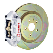 Load image into Gallery viewer, Brembo 10-15 Camaro V6 Rear GT BBK 4 Piston Cast 365x28 1pc Rotor Slotted Type-1-Silver