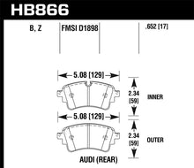 Load image into Gallery viewer, Hawk 18-19 Audi S5 HPS 5.0 Rear Brake Pads