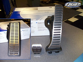 VW / Audi - Genuine OEM - Stainless steel pedal cover set, DSG / Auto transmission, Mk5, Mk6, B6 Passat