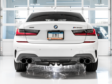 Load image into Gallery viewer, AWE Tuning 2019+ BMW M340i (G20) Track Edition Exhaust - Quad Chrome Silver Tips