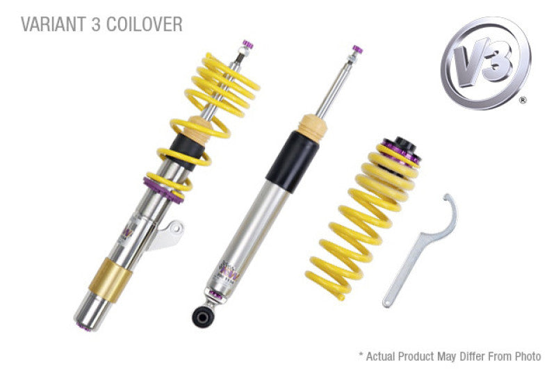 KW Coilover Kit V3 2018+ Audi A5 (B9) Cabrio Quattro w/o Electronic Dampening (50mm)