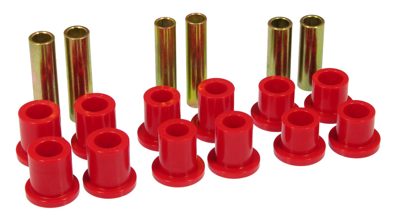 Prothane 73-79 Ford F350 2wd Rear Leaf Spring Bushings - Red