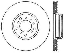 StopTech Power Slot BMW (E46) Front Left Cryo Slotted Rotor