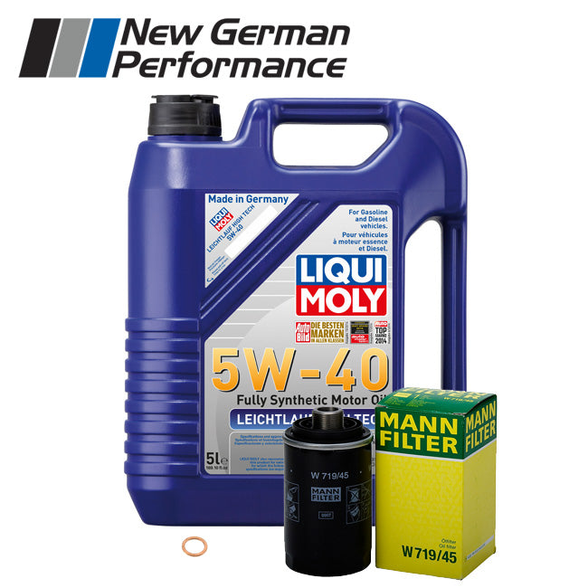 Oil Change Kit - VW/Audi Gen1 & Gen 2 2.0T TSI - LIQUI MOLY Leichtlauf 5w40