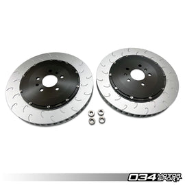 034MOTORSPORT 2-PIECE 390MM FLOATING FRONT BRAKE ROTOR UPGRADE KIT - AUDI R8 GEN 1/1.5