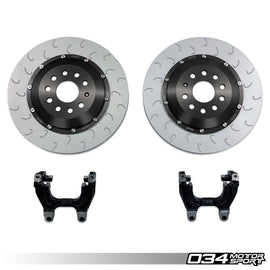 034MOTORSPORT 2-PIECE FLOATING REAR BRAKE ROTOR 350MM UPGRADE FOR MQB VW, AUDI