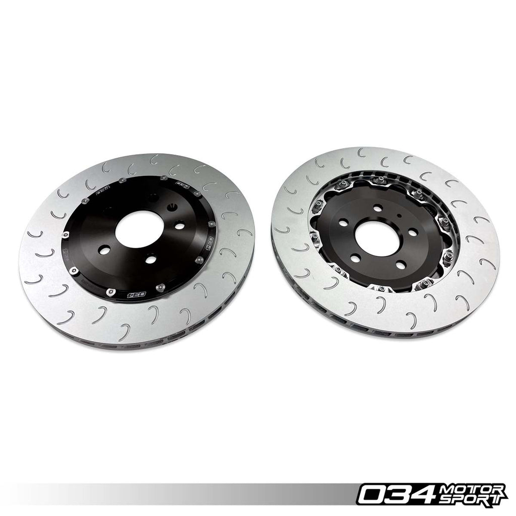 034MOTORSPORT 2-PIECE FLOATING REAR BRAKE ROTOR UPGRADE KIT FOR AUDI B9/B9.5 S4/S5/SQ5