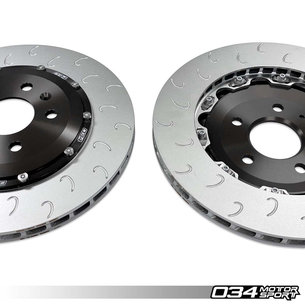 034MOTORSPORT 2-PIECE FLOATING REAR BRAKE ROTOR UPGRADE KIT FOR AUDI B9/B9.5 S4/S5/SQ5