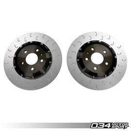 034MOTORSPORT 2-PIECE FLOATING REAR BRAKE ROTOR UPGRADE KIT FOR AUDI B9/B9.5 RS4/RS5