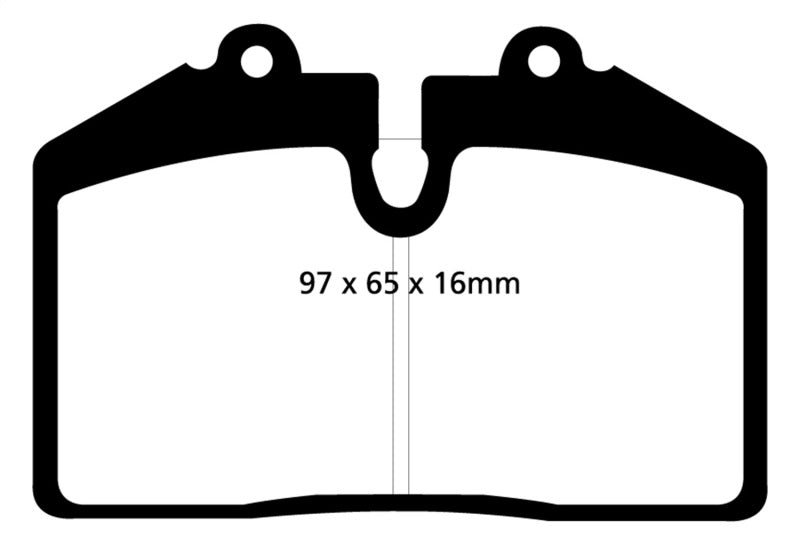 EBC 92-93 Porsche 911 (964) 3.6 Carrera RS America Redstuff Front Brake Pads