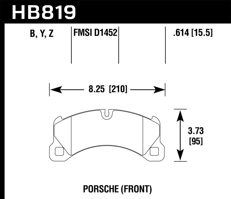 Hawk 11-13 Porsche Cayenne HPS 5.0 Front Brake Pads