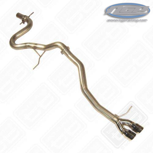 Techtonics Tuning  Exhaust, 2.5" - Jetta Mk5 1.9 TDI - No Muffler w/ Dual Tips