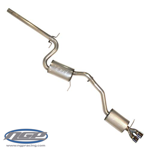 Techtonics Stainless 2.5" Catback Exhaust with dual Borla Mufflers - Mk6 Jetta 1.4T 2016-Up