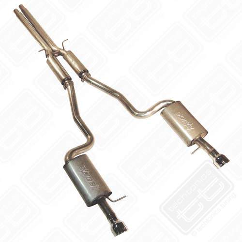 Techtonics Tuning - 2.5" Stainless Steel Catback Exhaust w/ 4" Tips - '99-'04 Audi Allroad / '02-'04 A6 2.7T