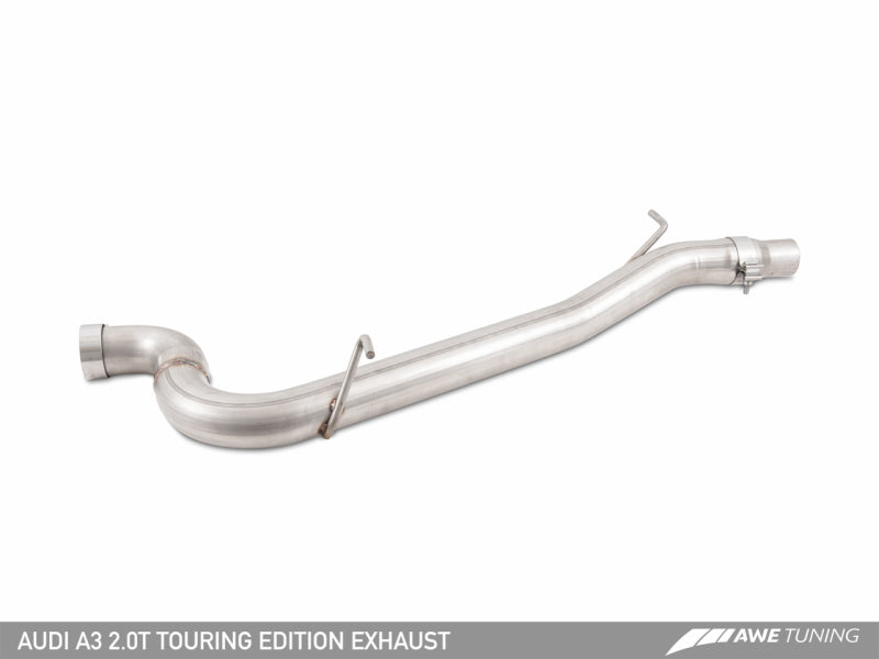 AWE Tuning Audi 8V A3 Touring Edition Exhaust - Dual Outlet Chrome Silver 90 mm Tips