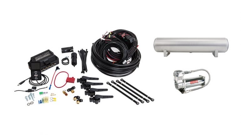 Air Lift Performance 3H / 3P Height + Pressure Air Management System - 1/4" Air Line, 4 Gallon 5 Port Tank, VIAIR 444C Compressor