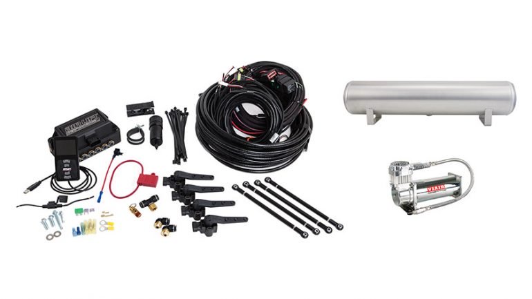 Air Lift Performance 3H / 3P Height + Pressure Air Management System - 3/8" Air Line, 4 Gallon 5 Port Tank, VIAIR 444C COMPRESSOR