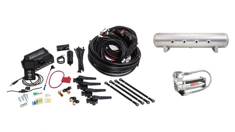 Air Lift Performance 3H / 3P Height + Pressure Air Management System - 3/8" Air Line, 4 Gallon 7 Port Tank, VIAIR 444C COMPRESSOR