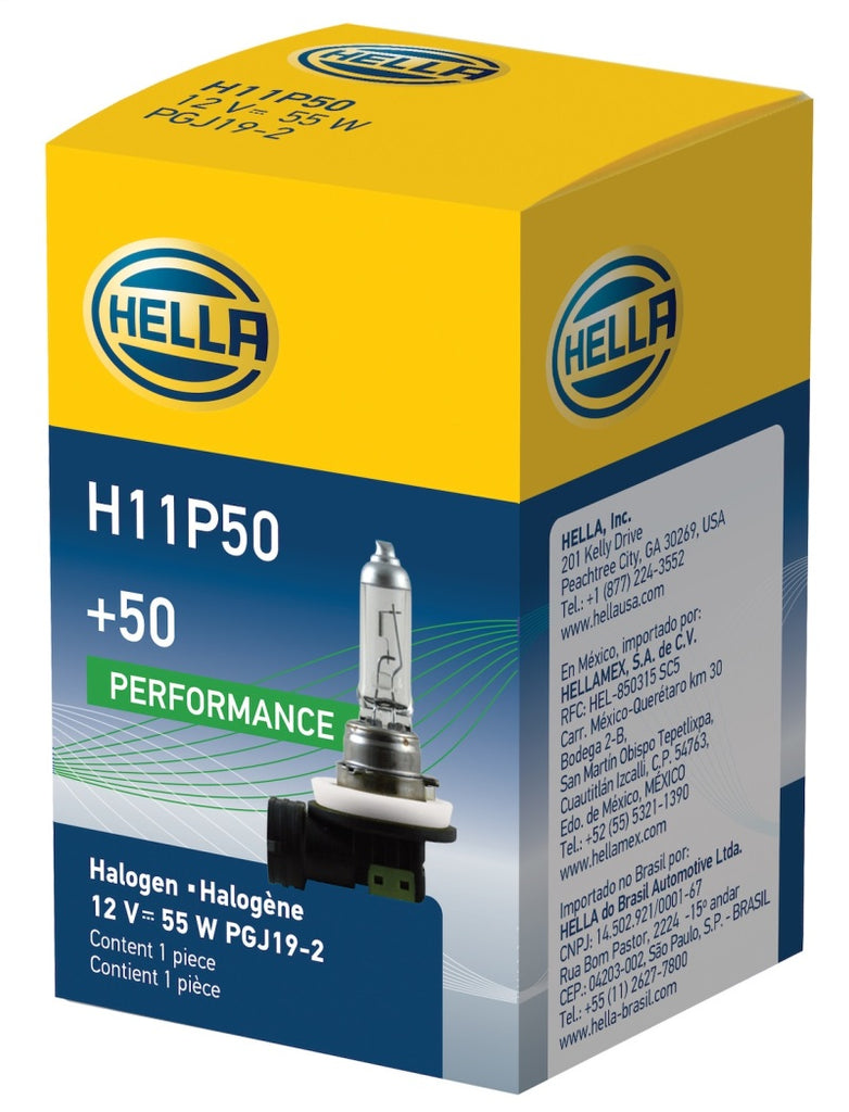 Hella Bulb H11 12V 55W Pgj192 T4 +50