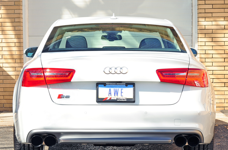 AWE Tuning Audi C7 / C7.5 S6 4.0T Track Edition Exhaust - Diamond Black Tips