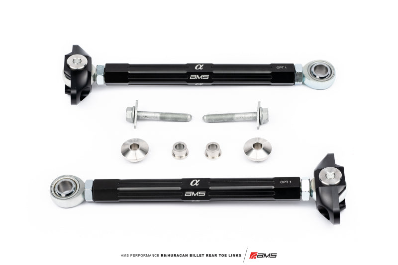 AMS Performance Audi R8 (RWD &amp; AWD) / Lamborghini Huracan (RWD Only) Billet Rear Toe Links